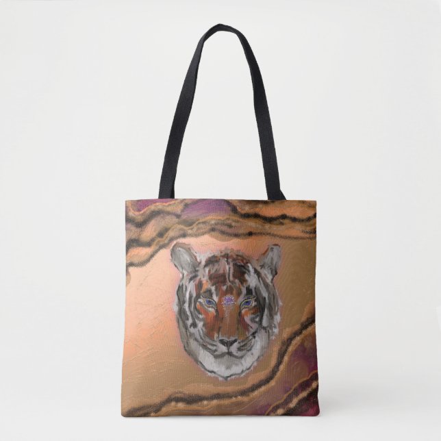 Mystical Tiger Tote Bag (Front)