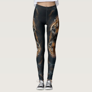 Mystical Tigers Nebula Leggings