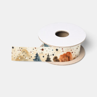 Mystical Trees Satin Ribbon