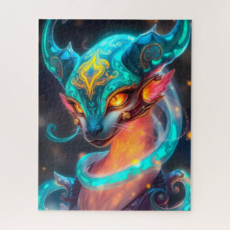 Mystical Turquoise Ethereal Creature Jigsaw Puzzle