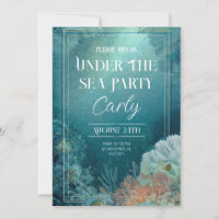 Mystical Under the Sea Party Invitation