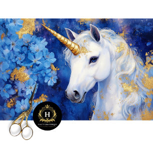 Mystical Unicorn Decoupage Tissue Paper