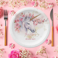 Mystical Unicorn Floral Girl 5th Birthday Party