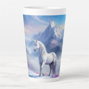 Mystical Unicorn in a Magical Fantasy Realm Latte Mug
