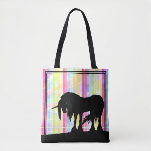 Mystical Unicorn (yellow+pink+wind) Tote Bag