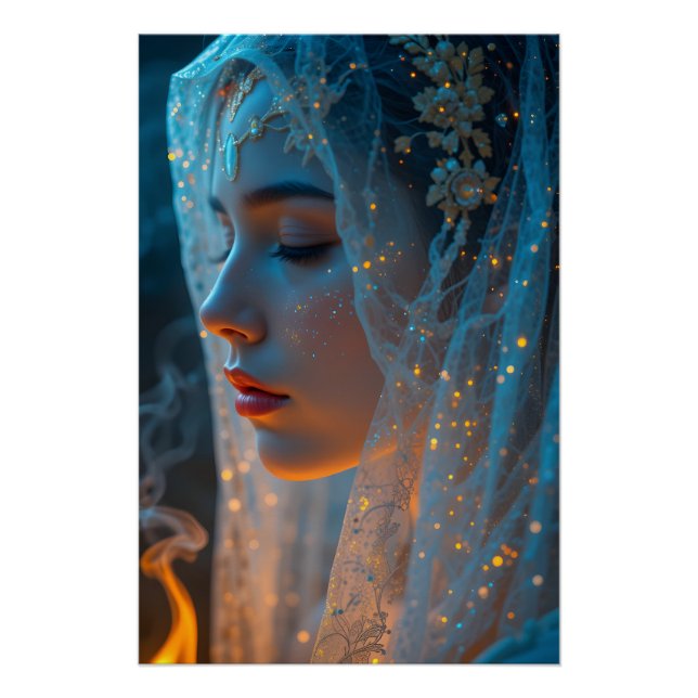 Mystical Veil Portrait Poster (Front)