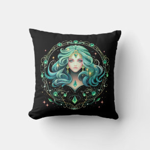 Mystical Virgo Zodiac Artwork Cushion