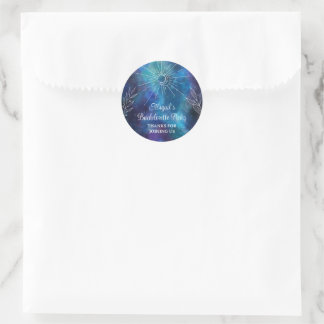 Mystical Watercolor Bachelorette Party Classic Round Sticker