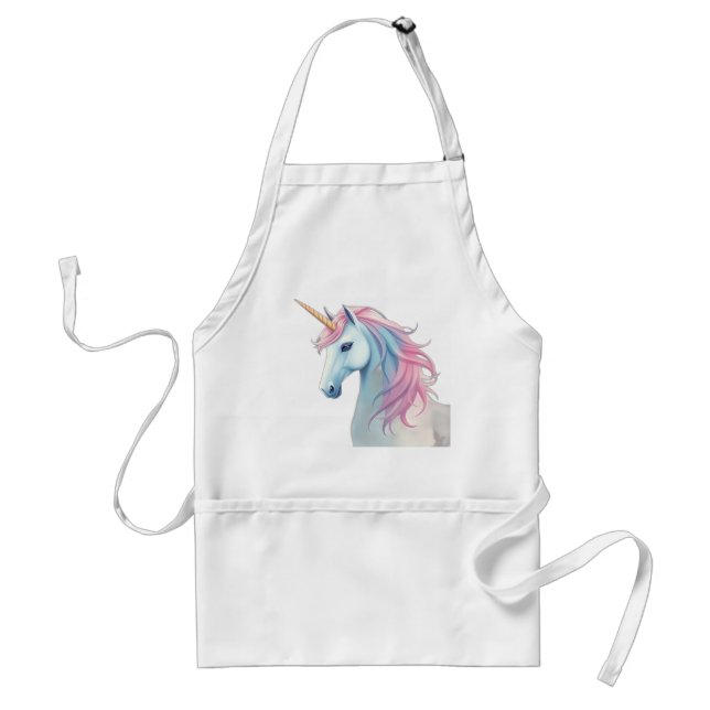 Mystical Watercolor Unicorn Standard Apron (Front)