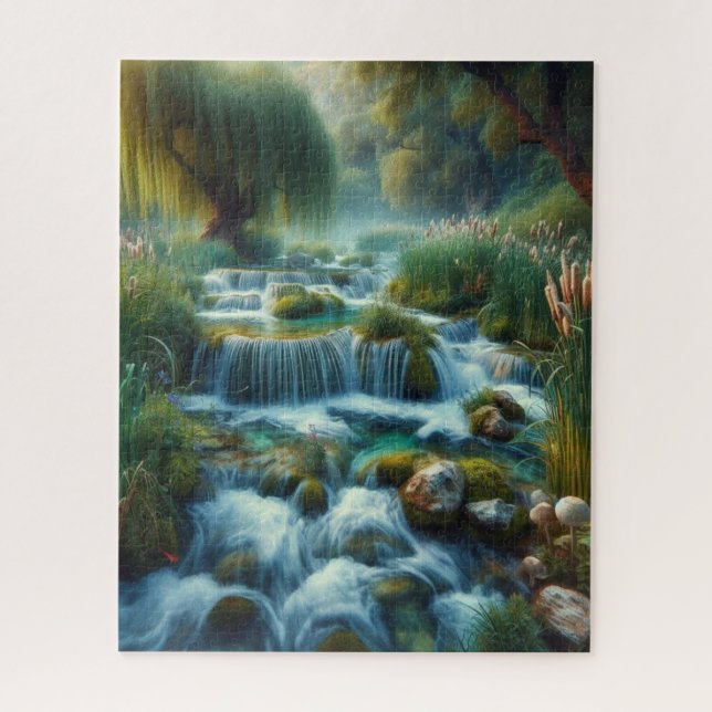 Mystical Waterfall Jigsaw Puzzle (Vertical)