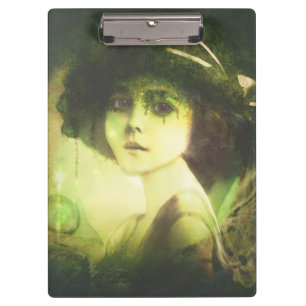 Mystical Willow Tree Fairy Fantasy Art Clipboard