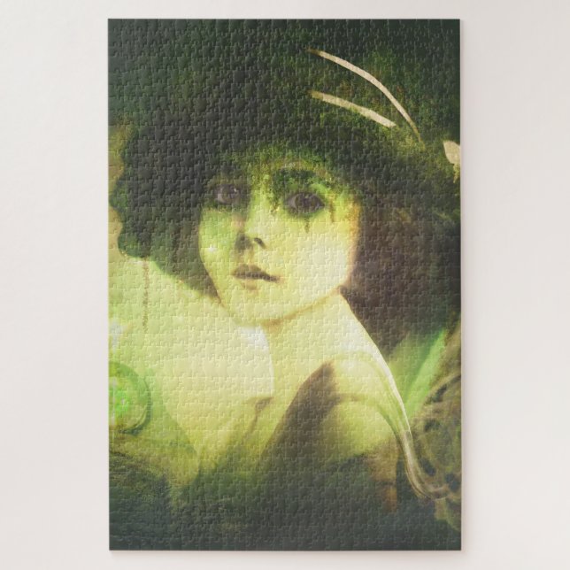 Mystical Willow Tree Fairy Fantasy Art Jigsaw Puzzle (Vertical)