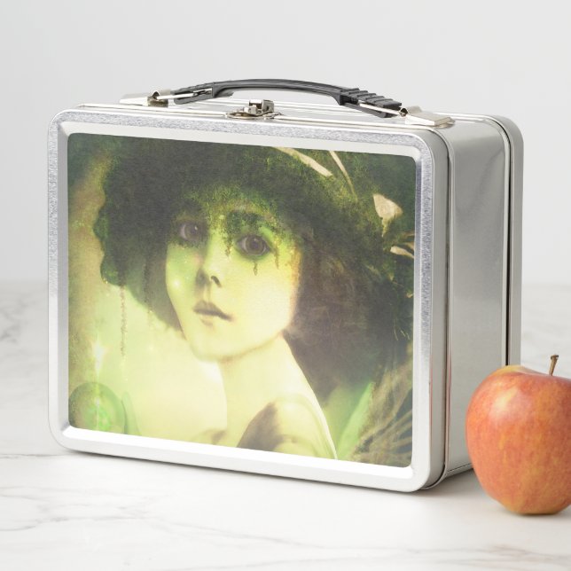 Mystical Willow Tree Fairy Fantasy Art Metal Lunch Box (In Situ)