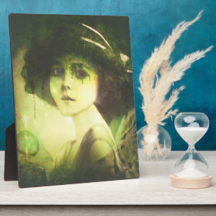 Mystical Willow Tree Fairy Fantasy Art Plaque