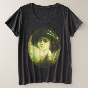 Mystical Willow Tree Fairy Fantasy Art Plus Size T-Shirt
