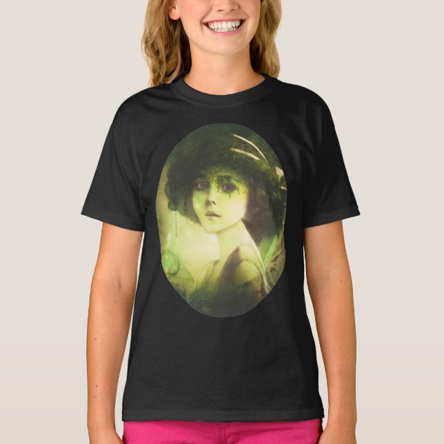 Mystical Willow Tree Fairy Fantasy Art T-Shirt (Front)