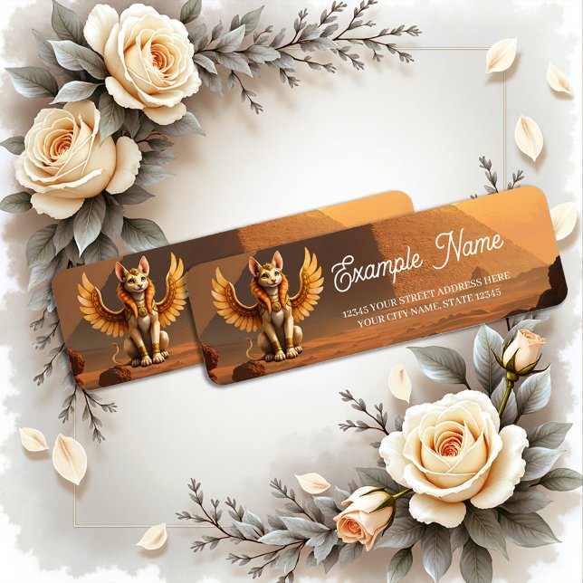 Mystical Winged Cat Sphinx – Egyptian Fantasy Art. (Creator Uploaded)