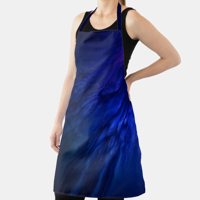 Mystical Wings with Deep Blue Feathers Apron (Insitu)