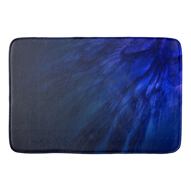 Mystical Wings with Deep Blue Feathers Bath Mat (Front)