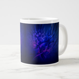 Mystical Wings with Deep Blue Feathers Large Coffee Mug