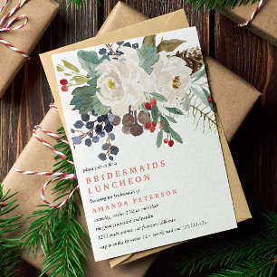 Mystical Winter   Bridesmaids Luncheon Wedding V2 Invitation