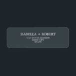 Mystical Winter |  Wedding Classic<br><div class="desc">Designed to match our Mystical Winter collection,  this return label feature your names and address  on a elegant blue grey background.

This design is part of a collection,  please visit our store for matching items.
 For custom request please contact us at citronelladesign@gmail.com</div>