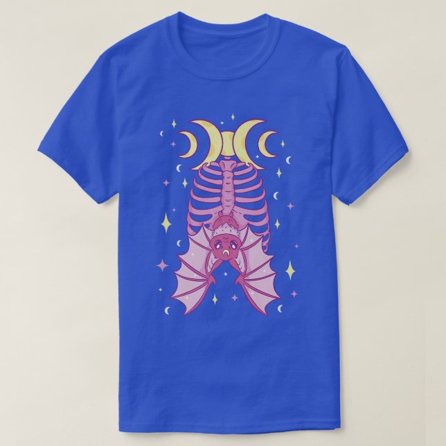 Mystical Witch Bat Esoteric Magic Night Halloween2 T-Shirt (Design Front)