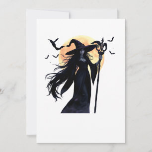 Mystical Witch under a Full Moon Invitation