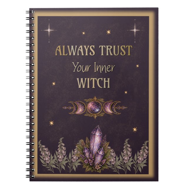 Mystical Witchy - Botanical & Celestial Notebook (Front)
