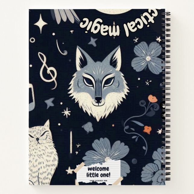Mystical Witchy Spiral Notebook - Spiral Notebook (Back)