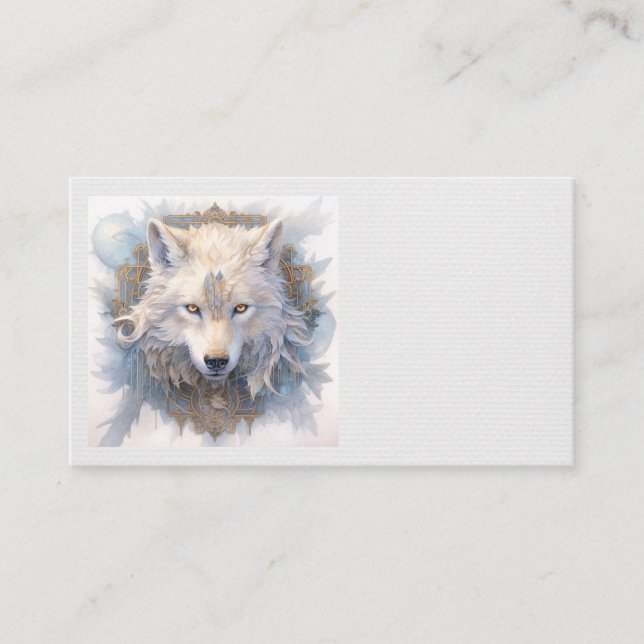 Mystical Wolf Business Cards (Front)