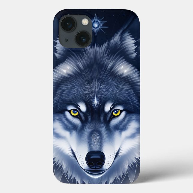 Mystical Wolf Portrait Art Case-Mate iPhone Case (Back)