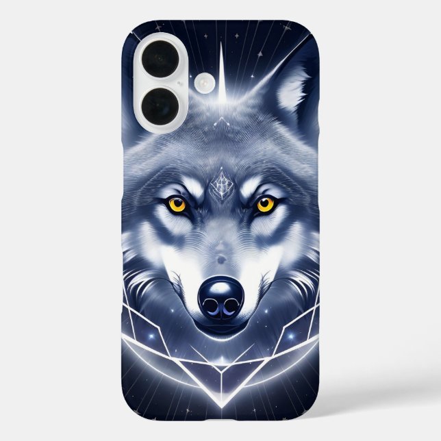 Mystical Wolf Portrait Art Case-Mate iPhone Case (Back)
