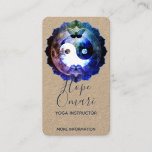 Mystical Yin Yang, Spiritual Holistic Kraft Business Card