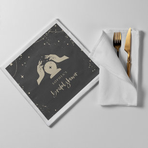 Mystical Zodiac Tarot Card Celestial Bridal Shower Napkin