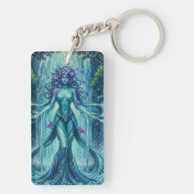 MysticWaterFallWitch Key Ring (Back)