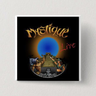 Mystique Band Logo Square Button