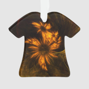 Mystique Garden Abstract Art Acrylic Shirt Ornament