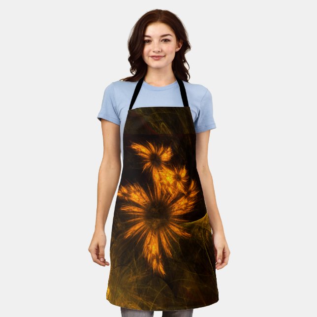 Mystique Garden Abstract Art Apron (Worn)