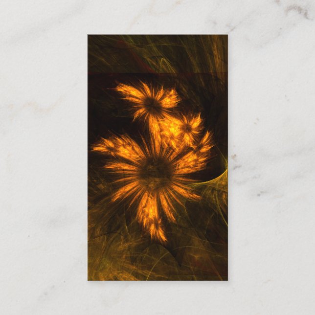 Mystique Garden Abstract Art Business Card (Front)