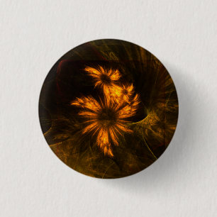 Mystique Garden Abstract Art Button (round)