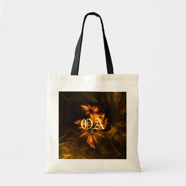 Mystique Garden Abstract Art Monogram Bag (Front)