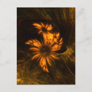 Mystique Garden Abstract Art Postcard