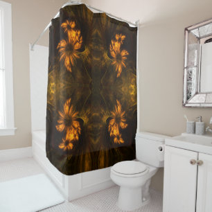 Mystique Garden Abstract Art Shower Curtain
