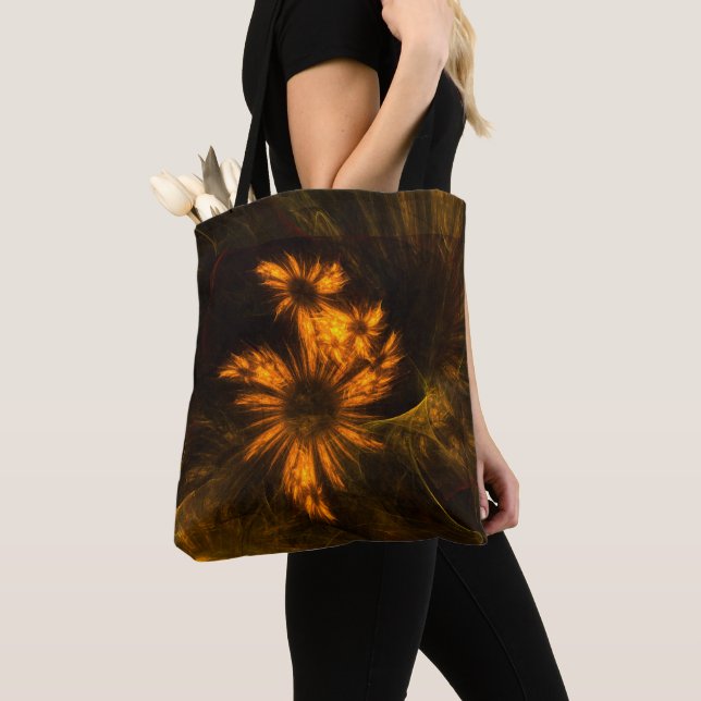 Mystique Garden Abstract Art Tote Bag (Close Up)