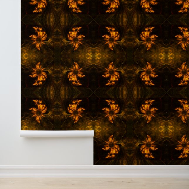 Mystique Garden Abstract Art Wallpaper (Application)