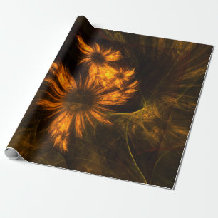 Mystique Garden Abstract Art Wrapping Paper