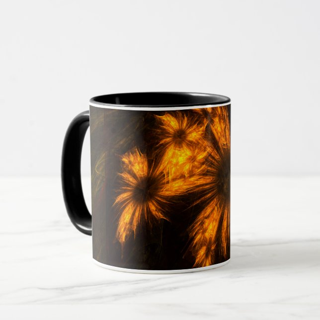 Mystique Garden Abstract Coffee Mug (Front Left)