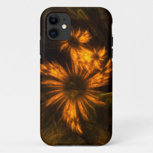 Mystique Garden Golden Abstract Fractal Art Case-Mate iPhone Case