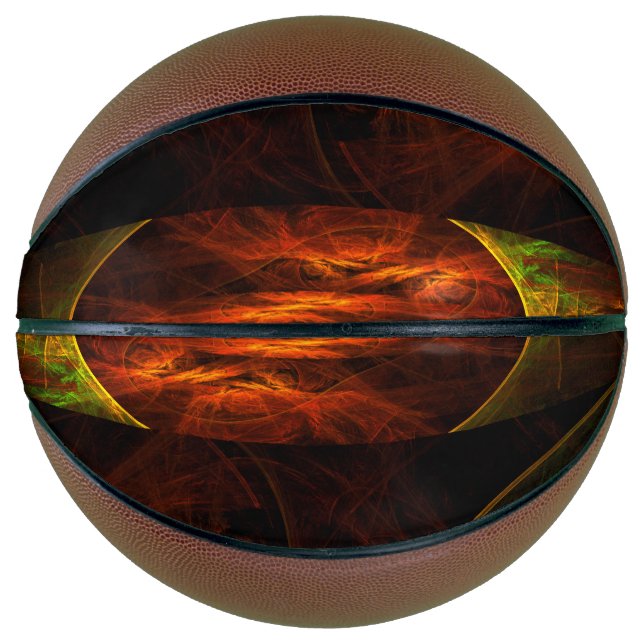 Mystique Jungle Abstract Art Basketball (Front)